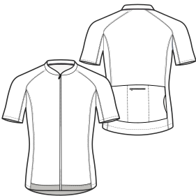 Fashion sewing patterns for MEN T-Shirts Cycling Maillot 9156